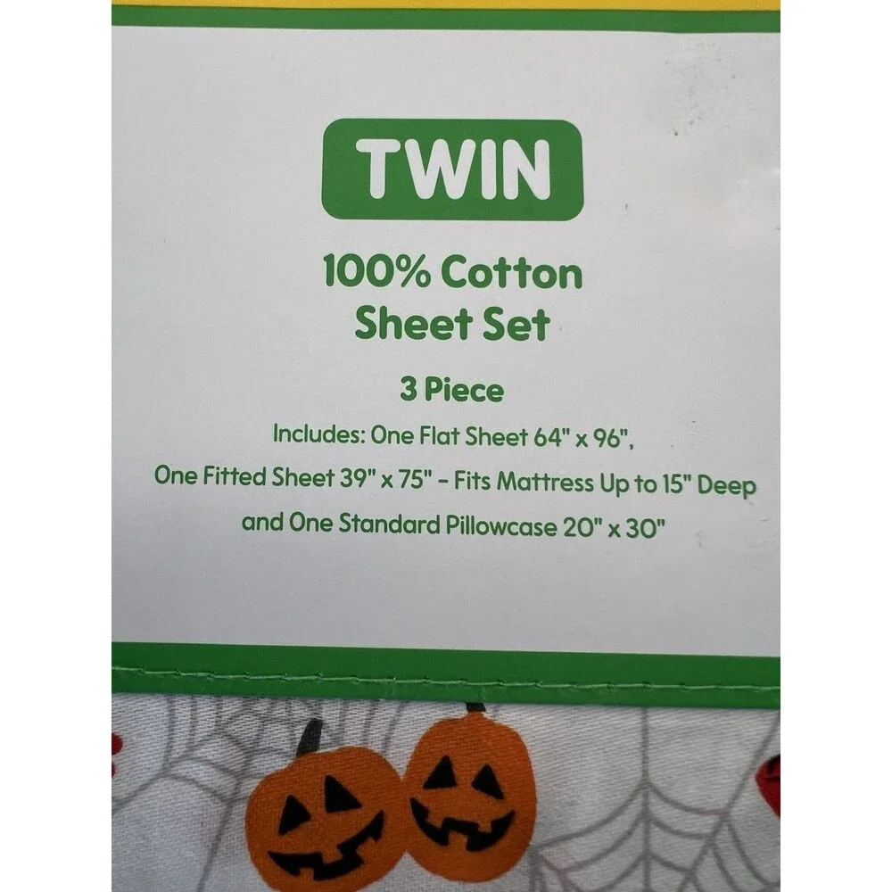 SESAME STREET ELMO HALLOWEEN TWIN SIZE SHEET SET TRICK OR TREAT NEW 2024